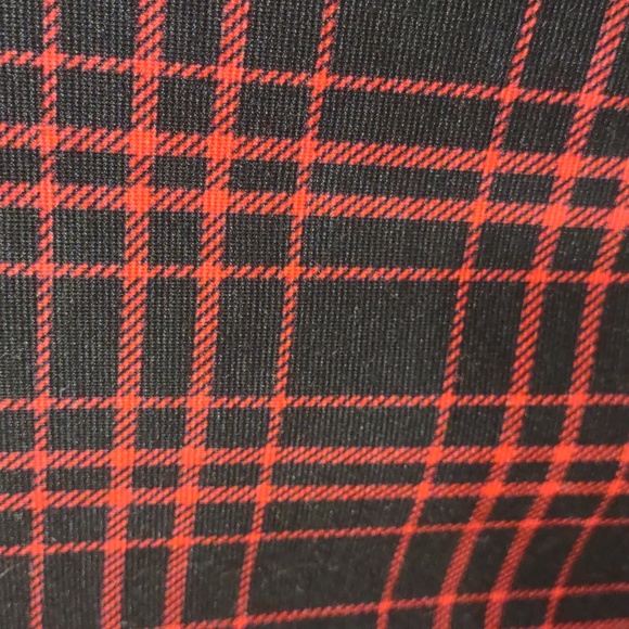 Allison Daley Red & Black Plaid Open Front Blazer Size 14 - Picture 10 of 10